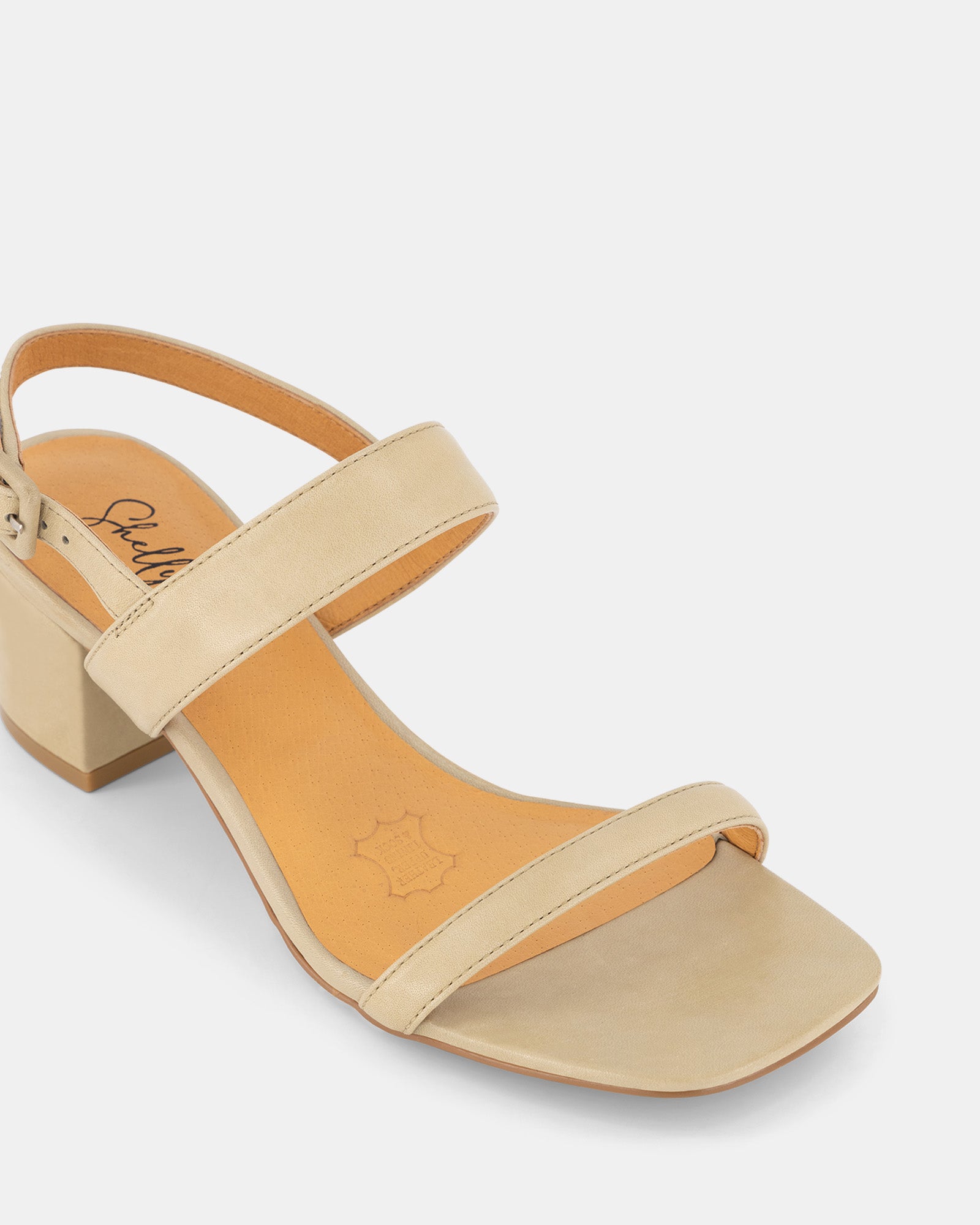 Malone Sage Leather Heel