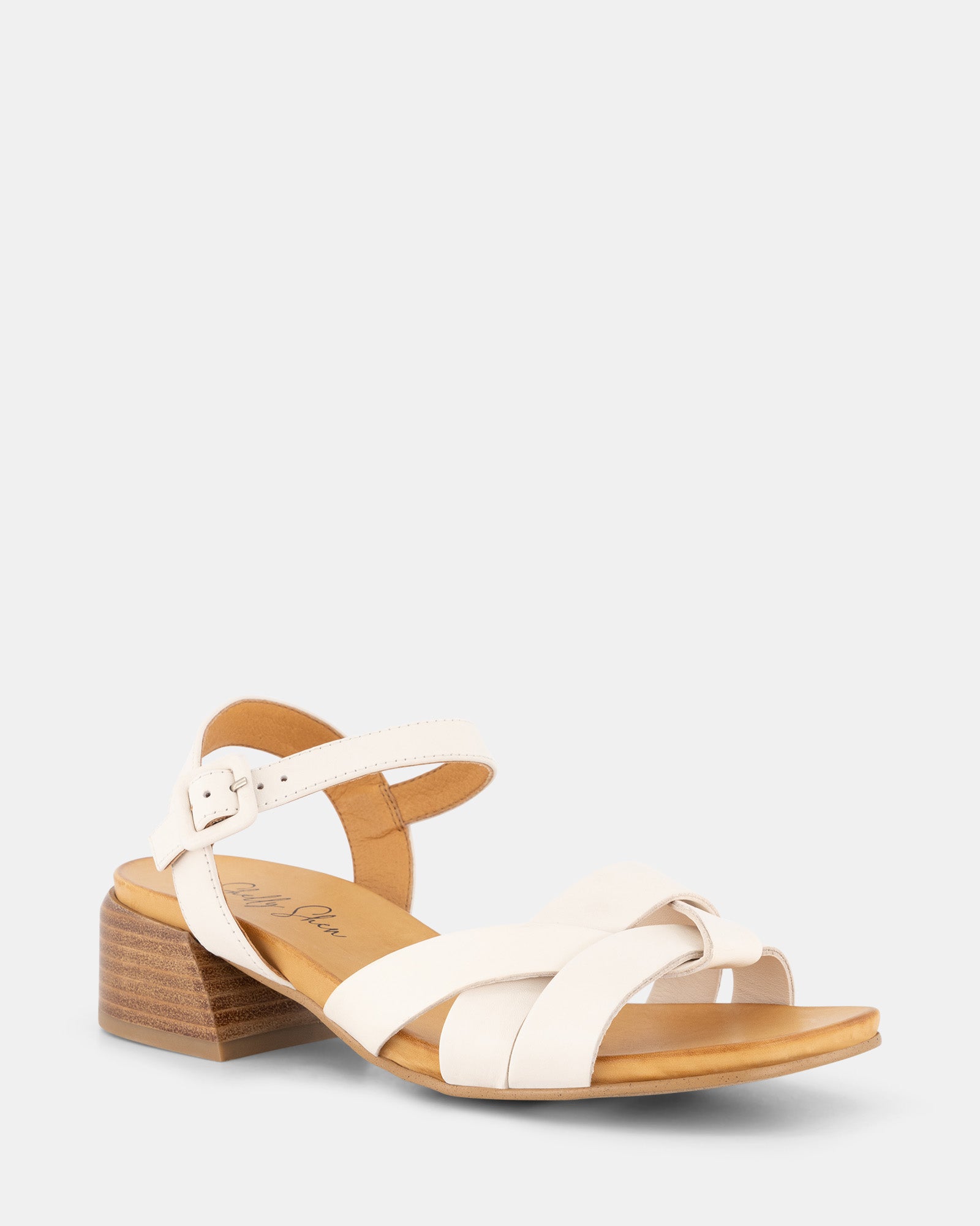 Margie Bone Leather Heel