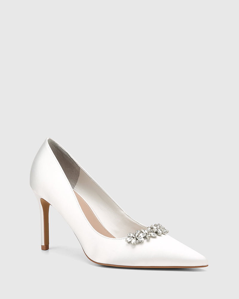 STARRY IVORY RECYCLED SATIN