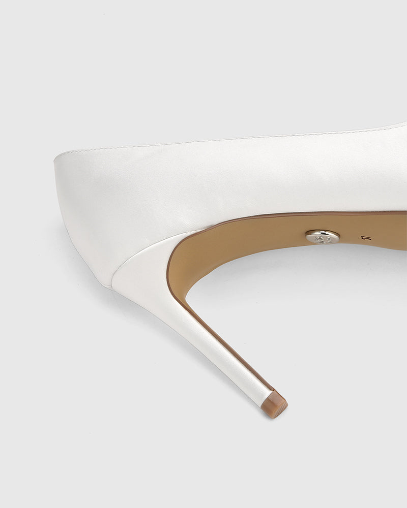 STARRY IVORY RECYCLED SATIN