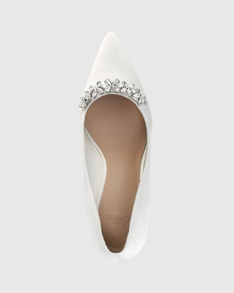 STARRY IVORY RECYCLED SATIN