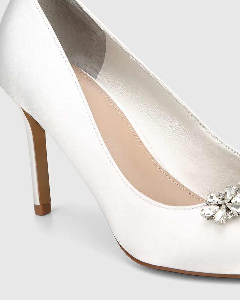 STARRY IVORY RECYCLED SATIN