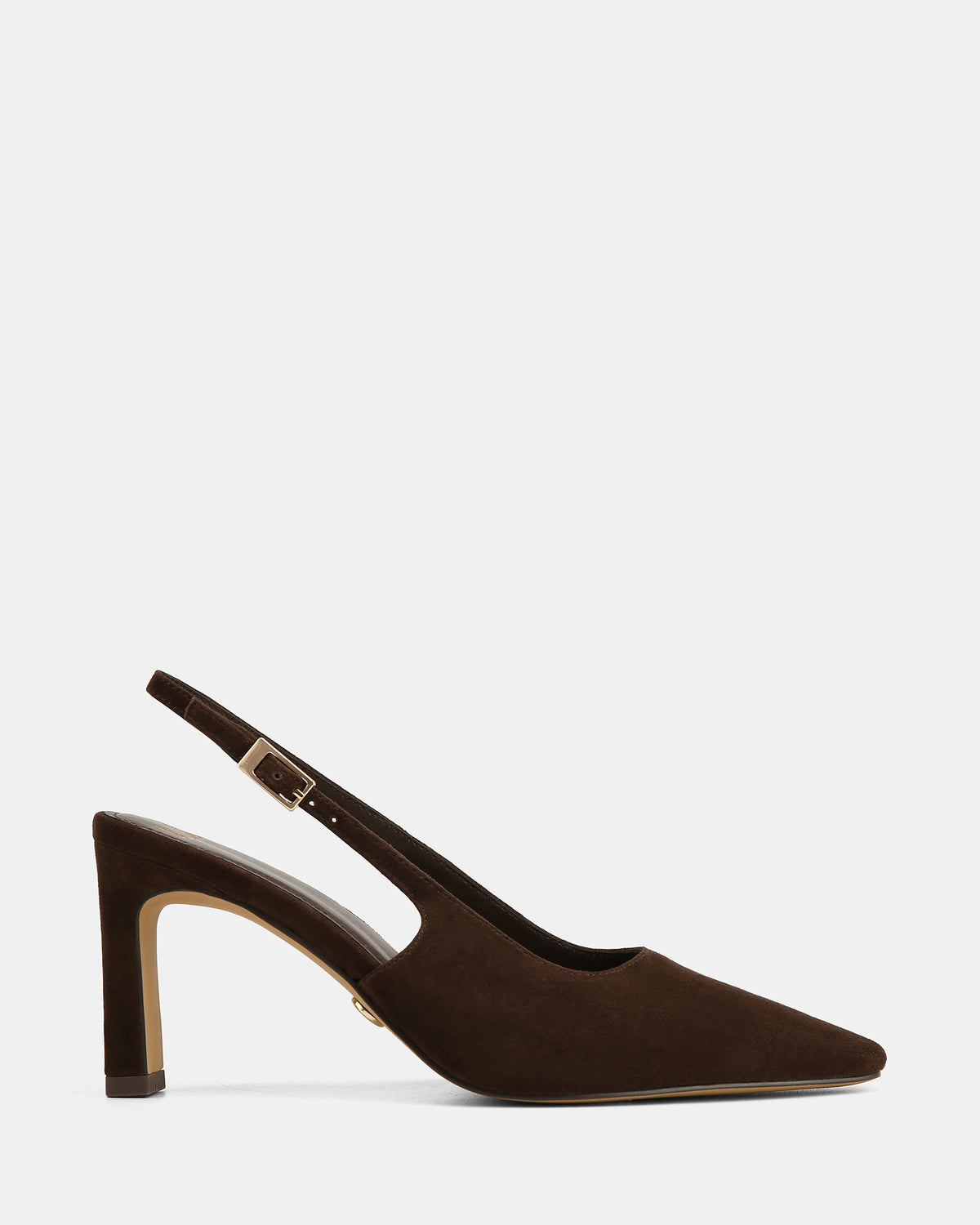 Tahli Dark Brown Suede Leather High Slingback