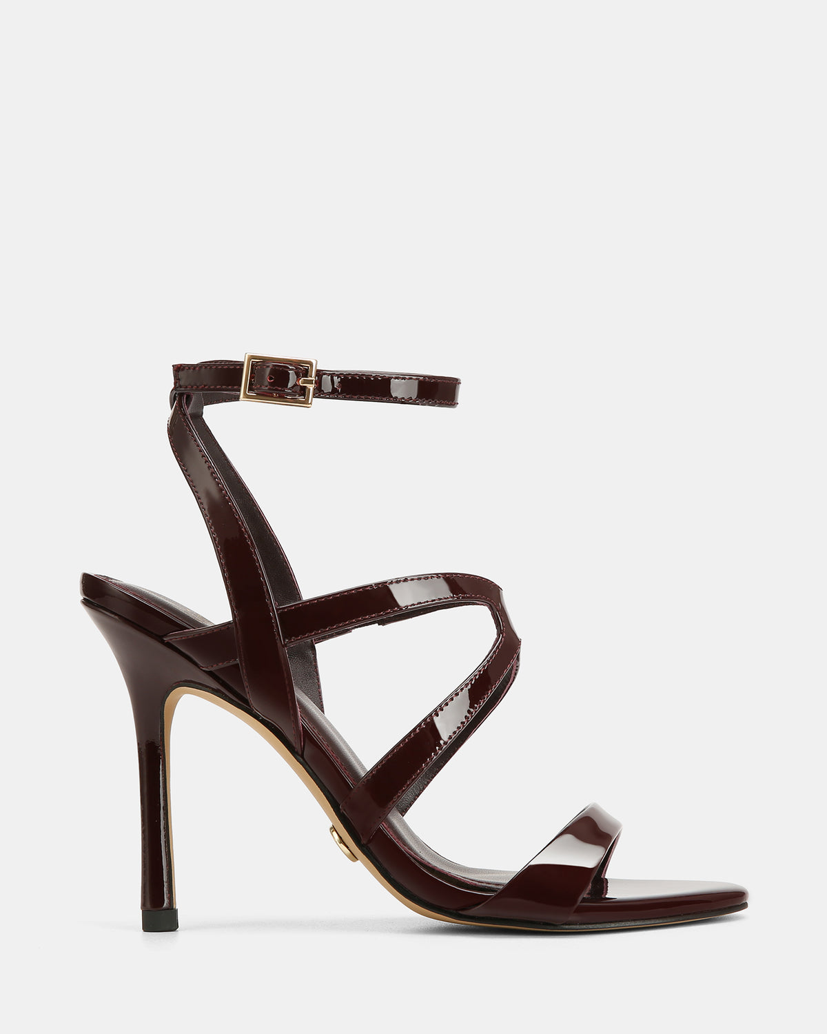 Uma Raisin Patent Leather High Sandals