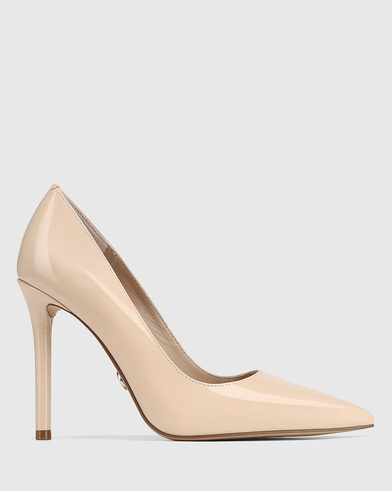 Violeta New Flesh Patent Leather Stiletto Heel Pump