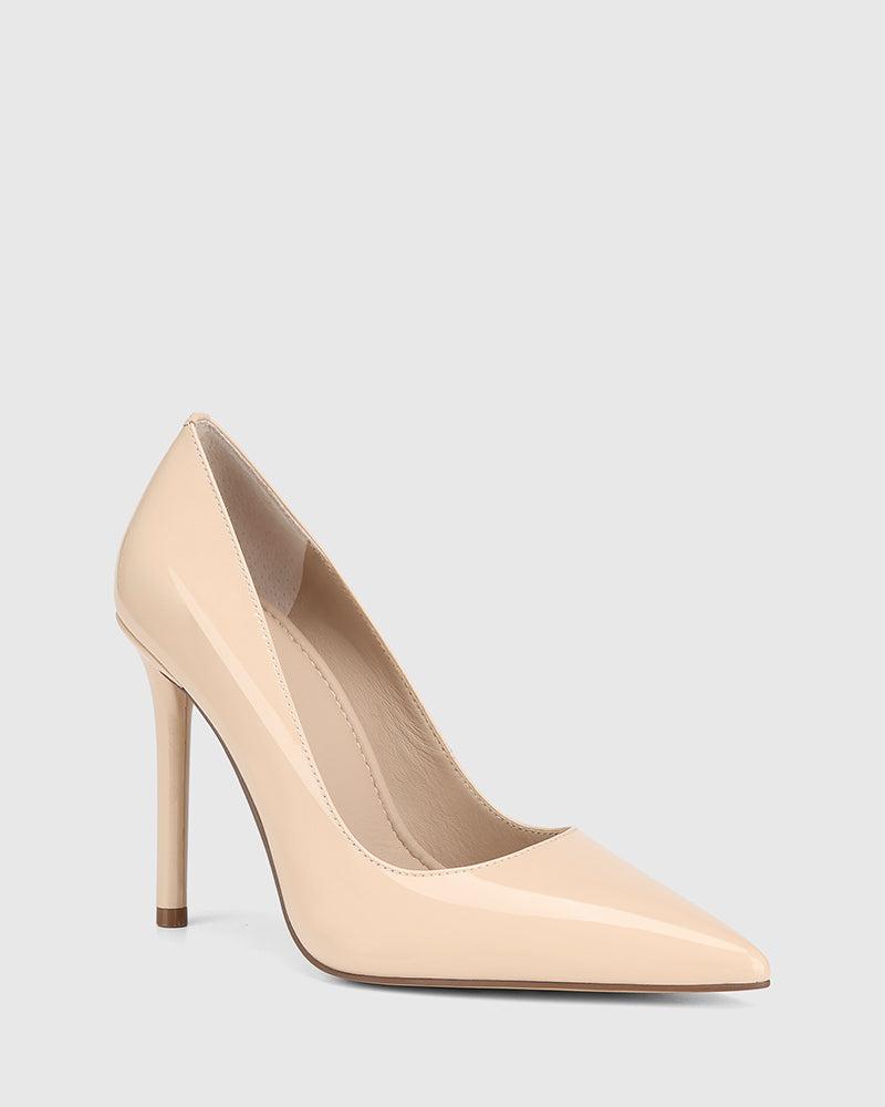 Violeta New Flesh Patent Leather Stiletto Heel Pump