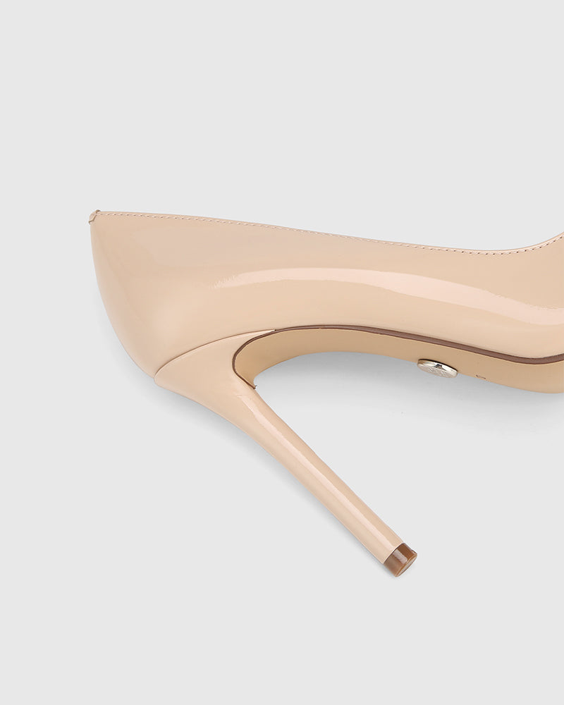 Violeta New Flesh Patent Leather Stiletto Heel Pump