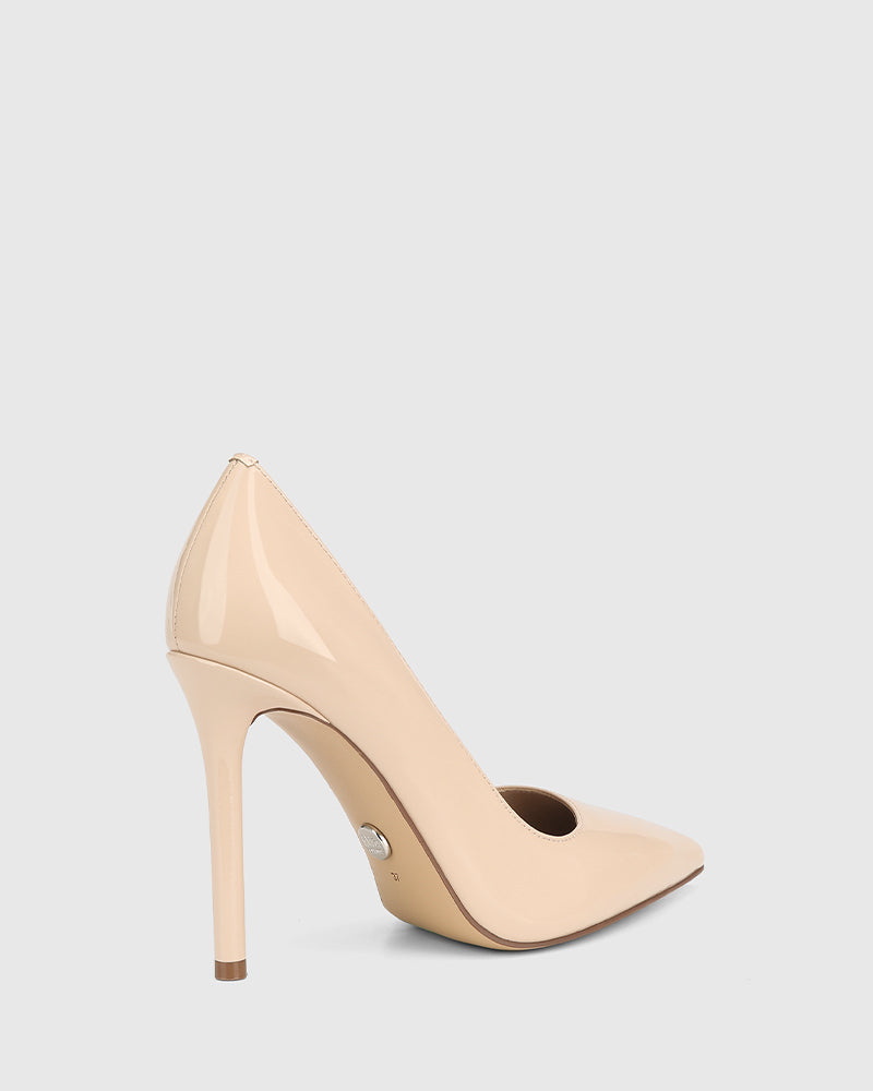 Violeta New Flesh Patent Leather Stiletto Heel Pump