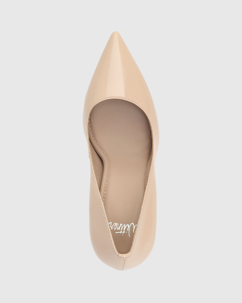 Violeta New Flesh Patent Leather Stiletto Heel Pump