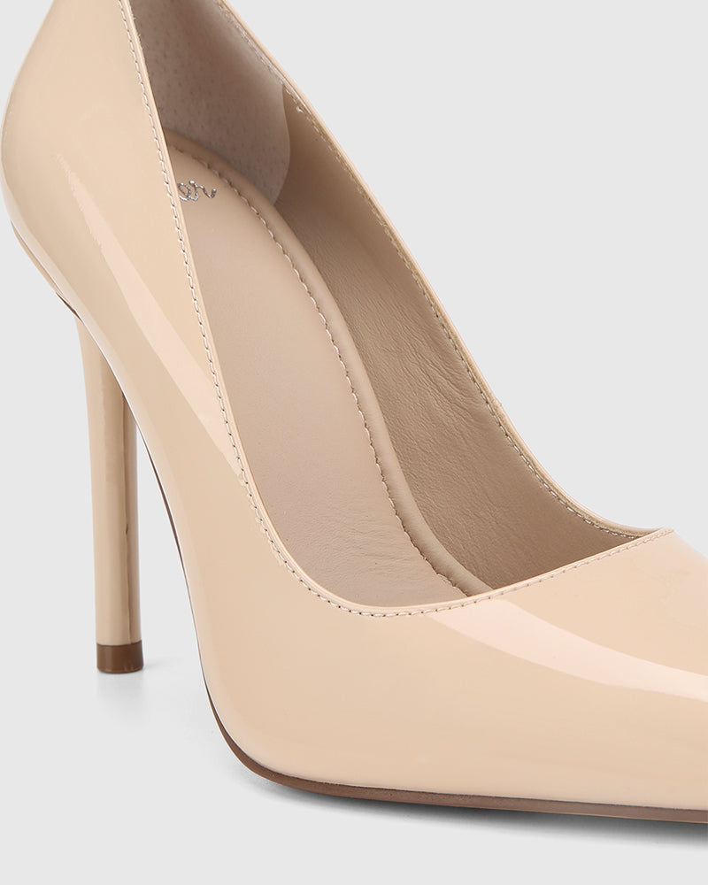 Violeta New Flesh Patent Leather Stiletto Heel Pump