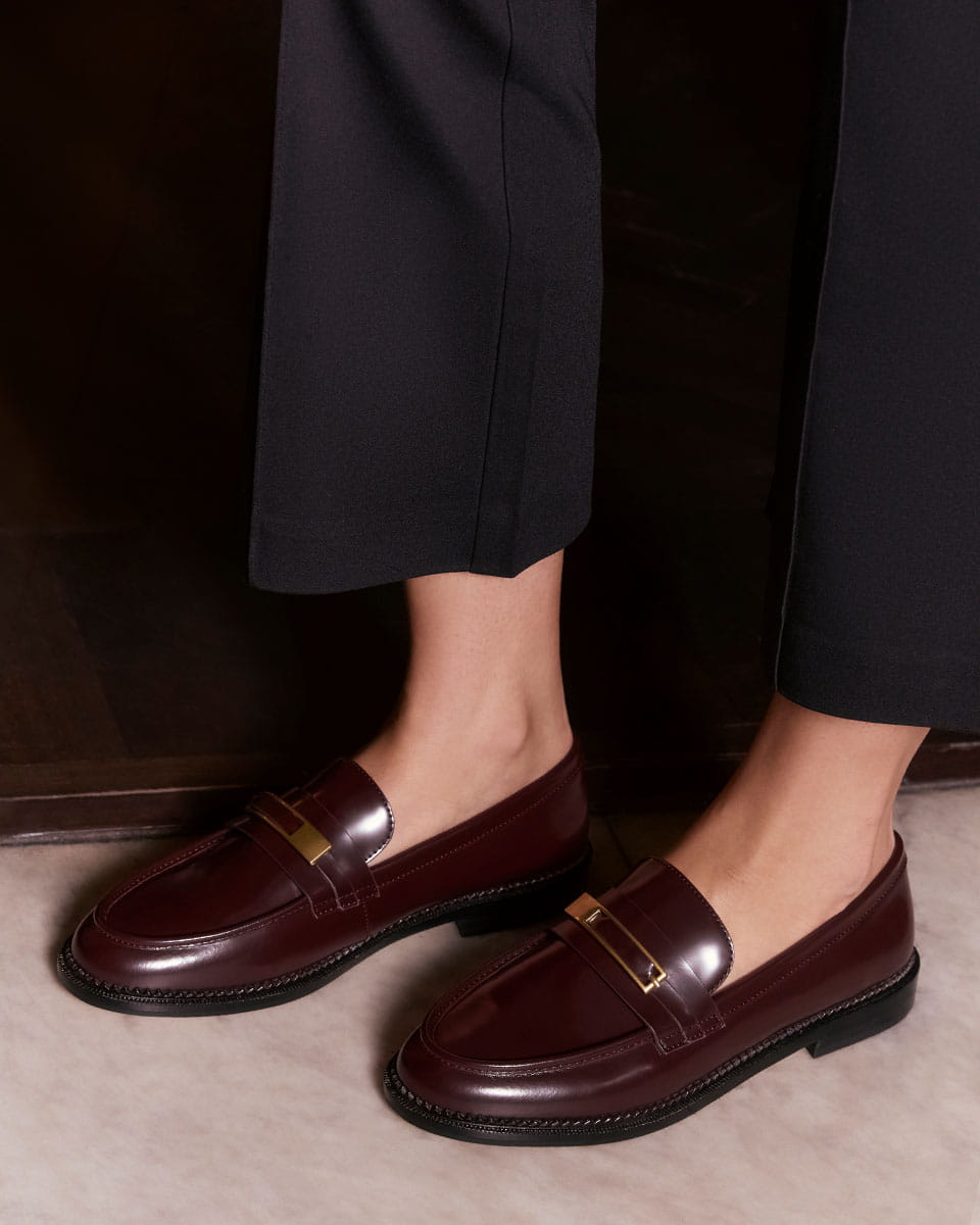 Bennett Plum Leather Loafer