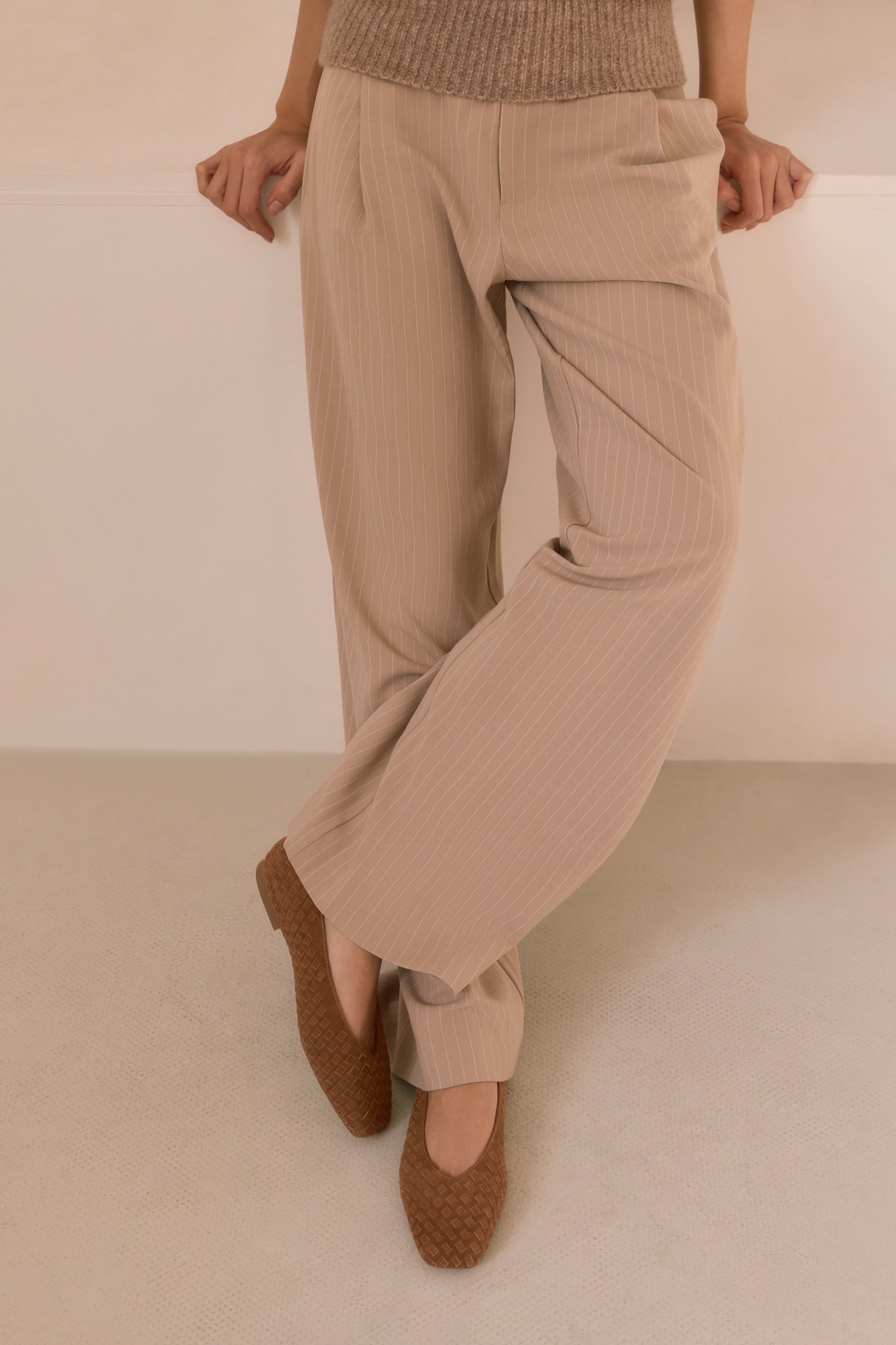 Berty Nutmeg Suede Leather Ballet Flat