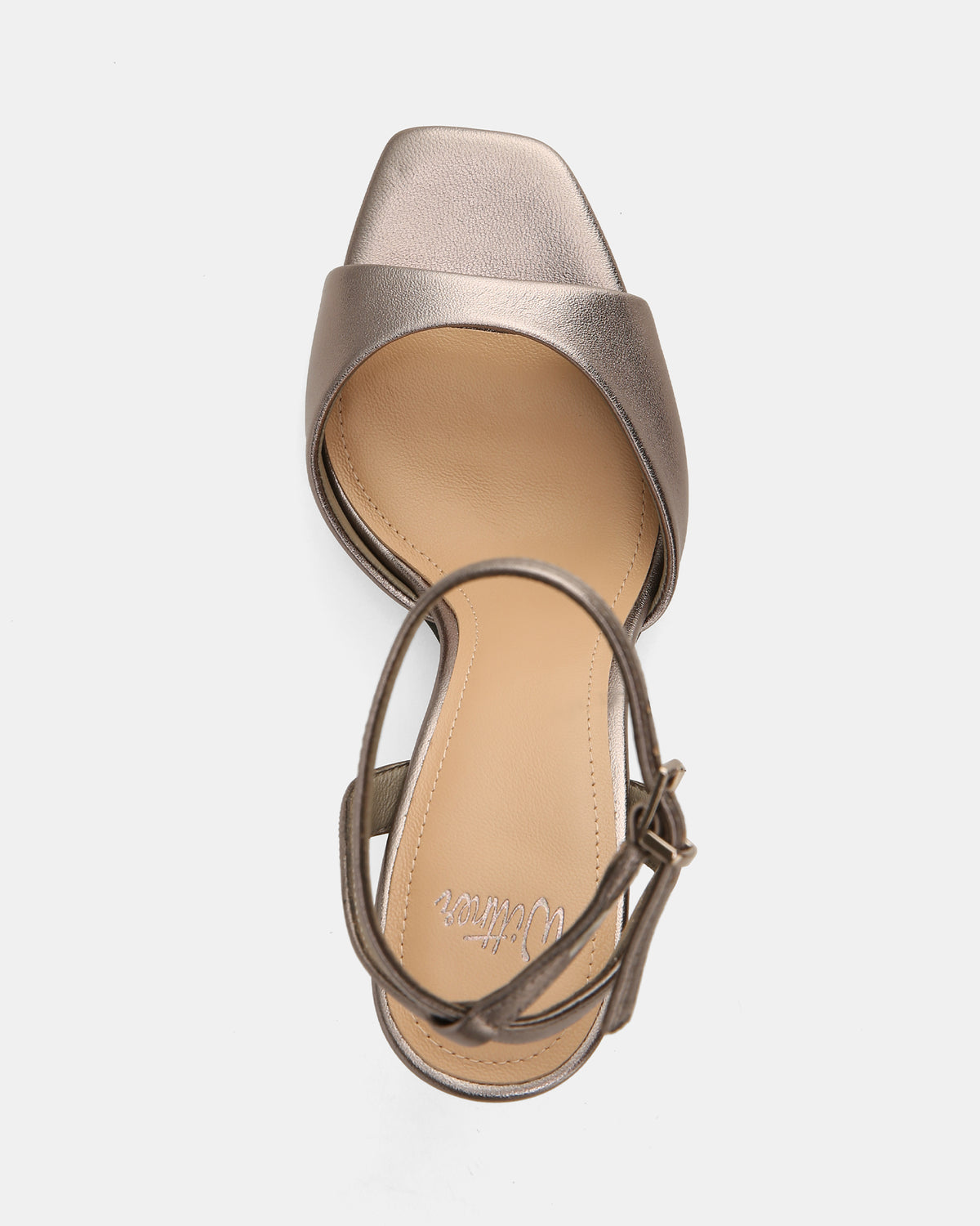 XANDY HIGH SANDALS PEWTER LEATHER