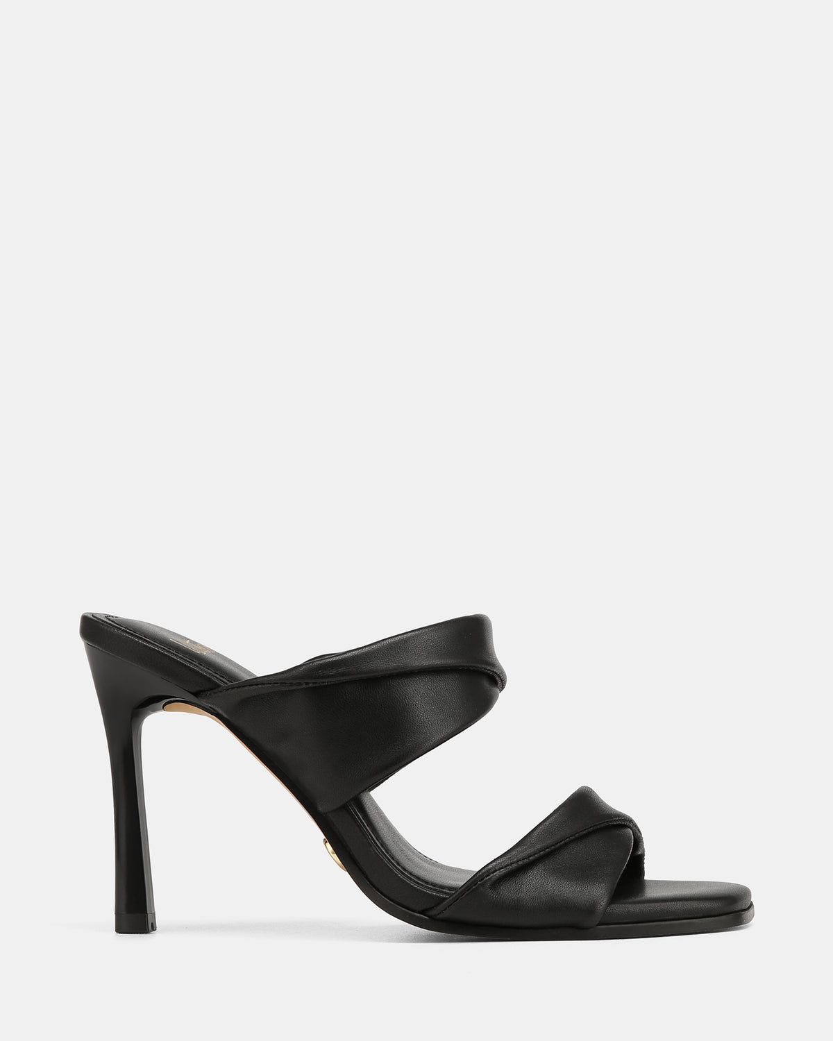 XIA HIGH SANDALS BLACK LEATHER