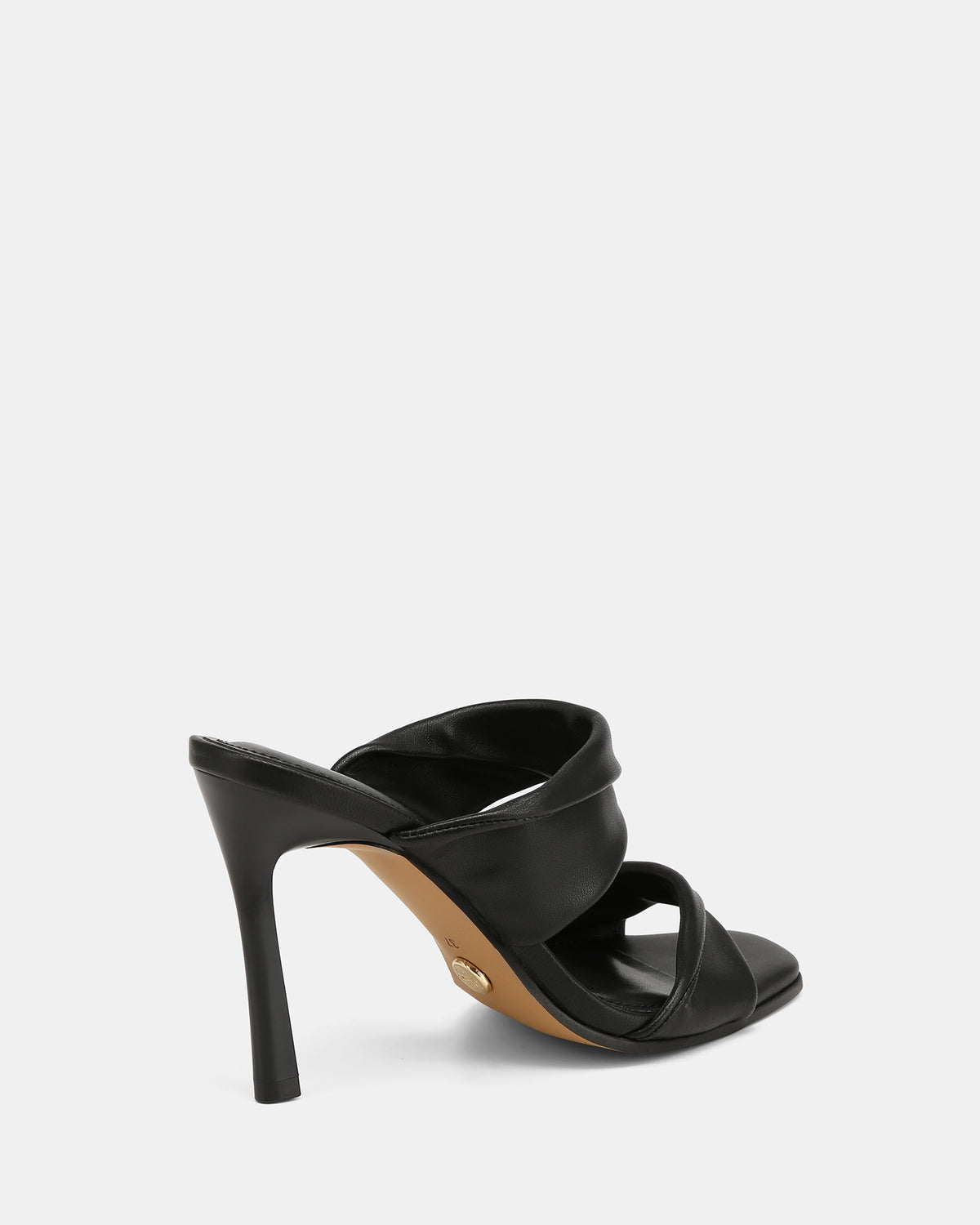 XIA HIGH SANDALS BLACK LEATHER