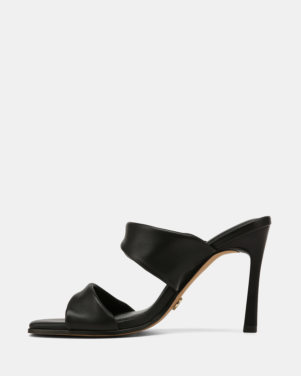 XIA HIGH SANDALS BLACK LEATHER