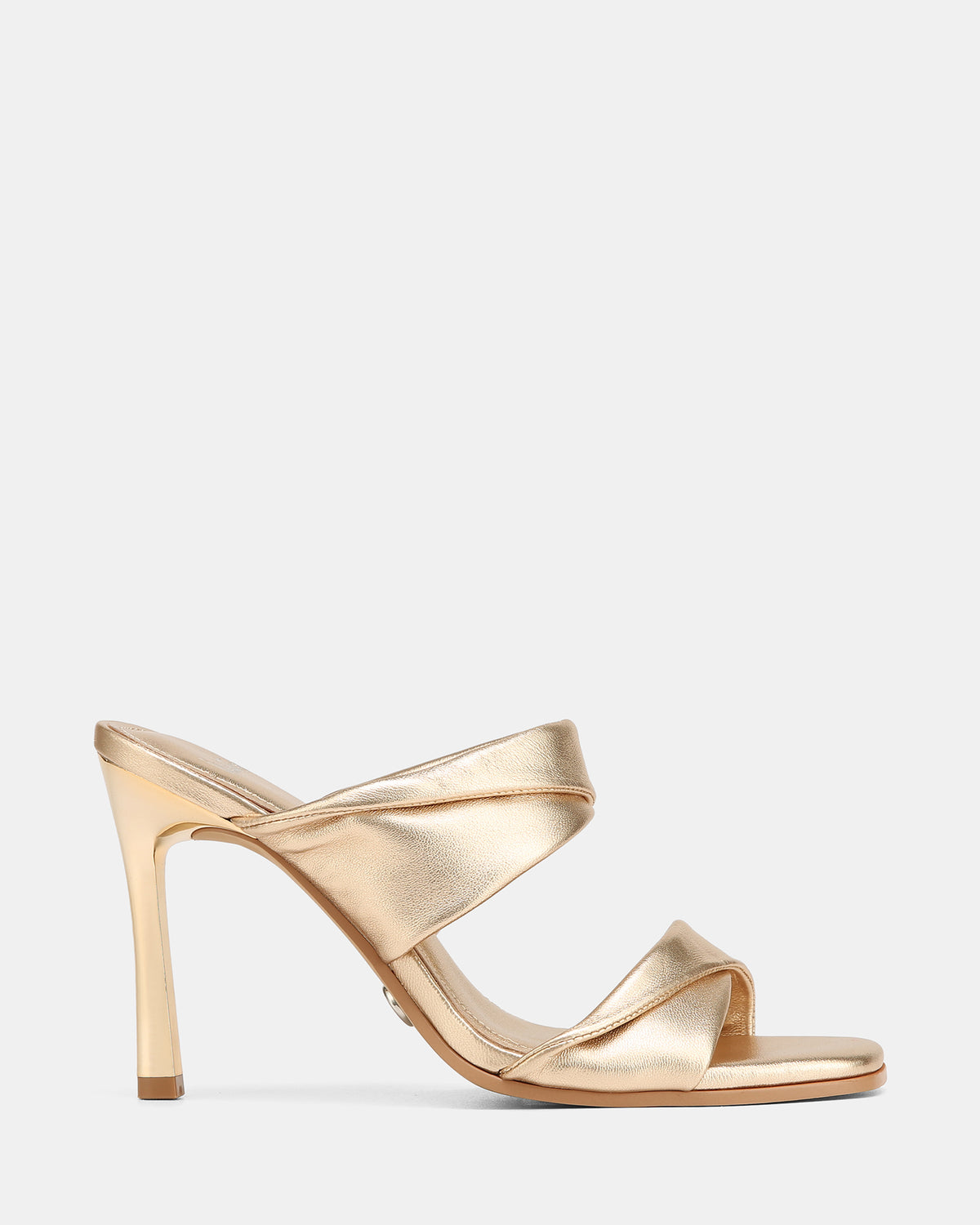 XIA HIGH SANDALS CHAMPAGNE METALLIC LEATHER