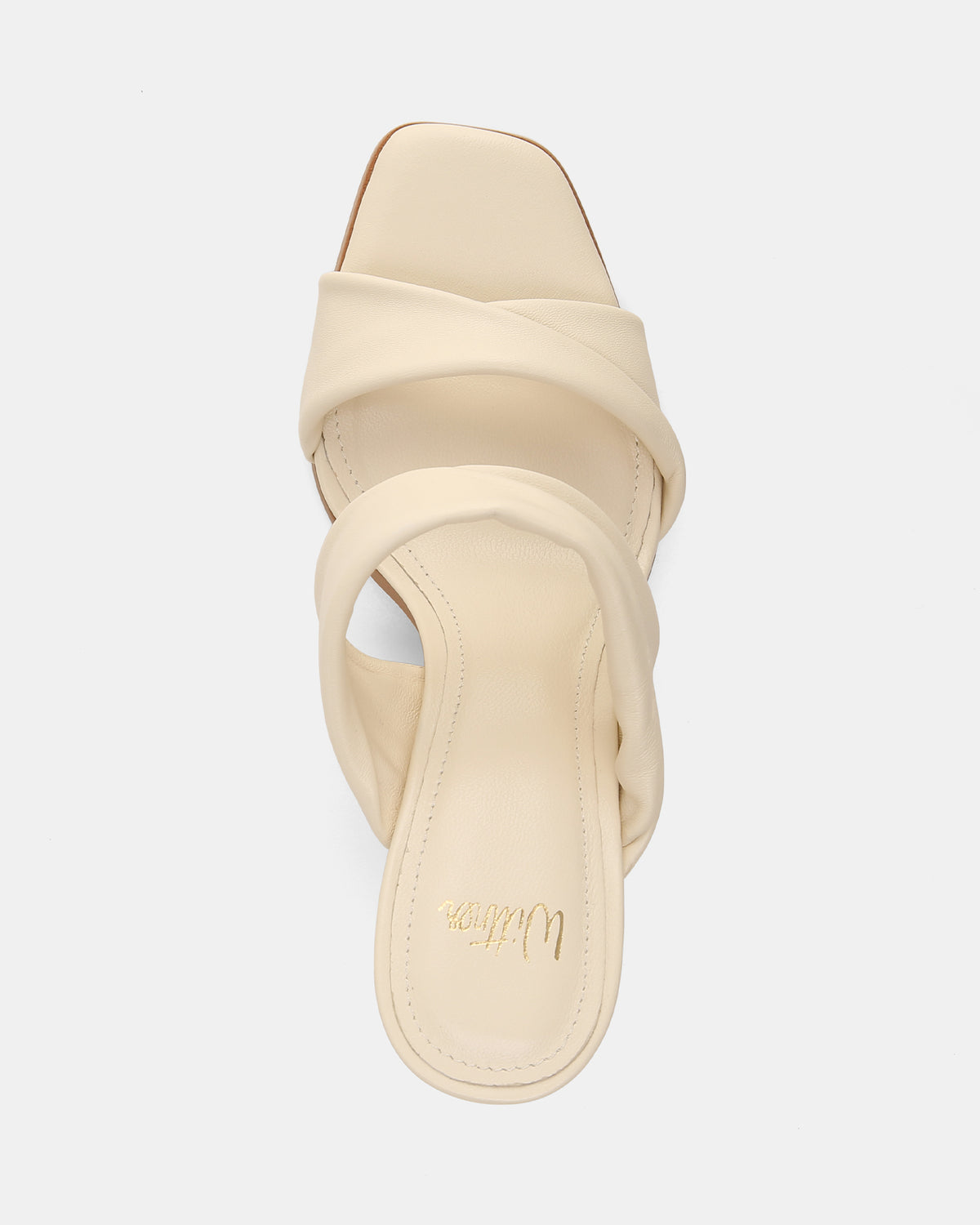 XIA HIGH SANDALS VINTAGE IVORY LEATHER