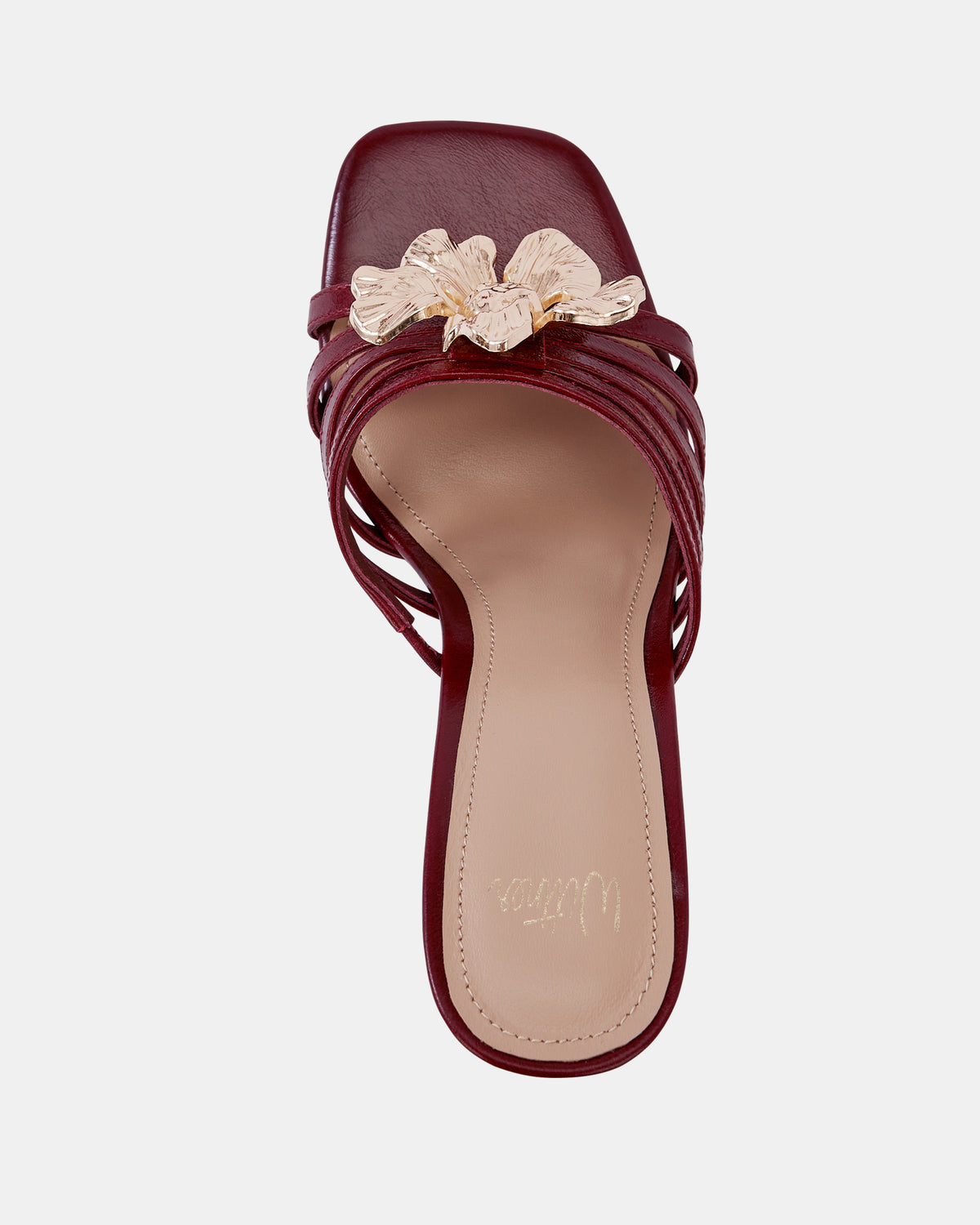 YANCY HIGH HEELS BERRY LEATHER