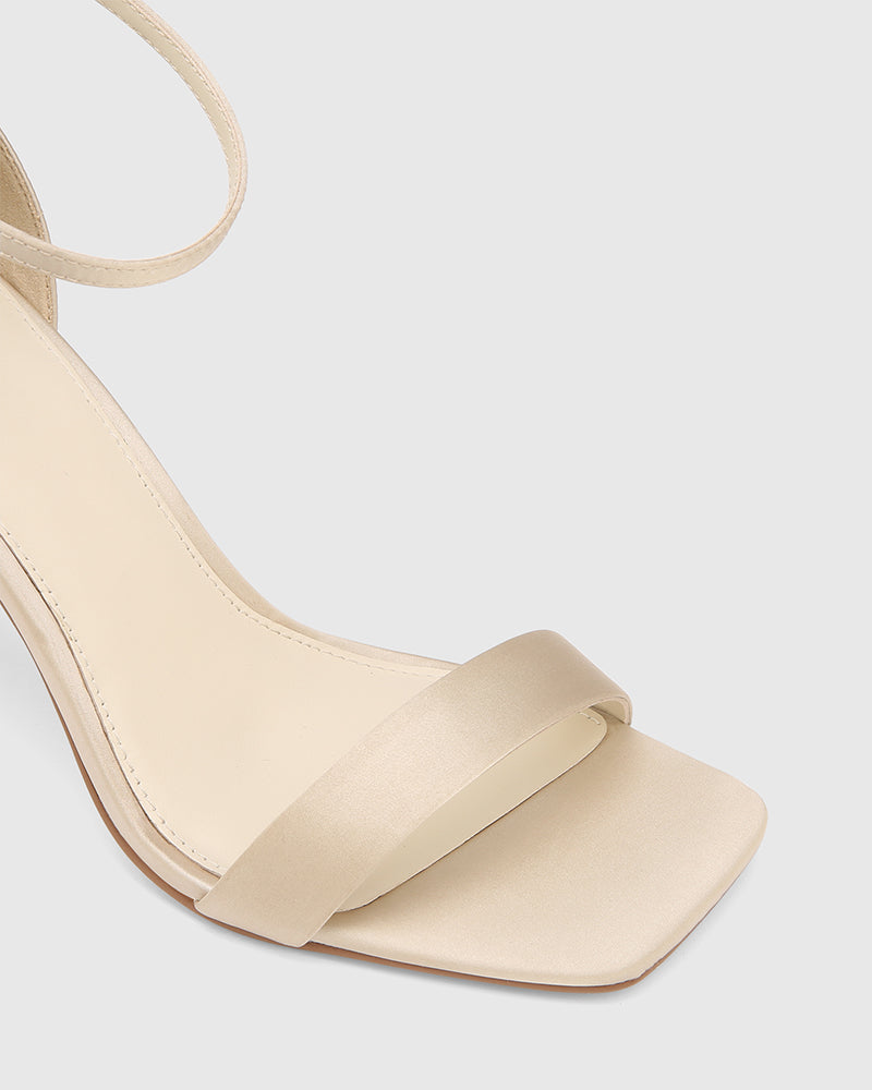 Yessica Champagne Recycled Satin Stiletto Heel