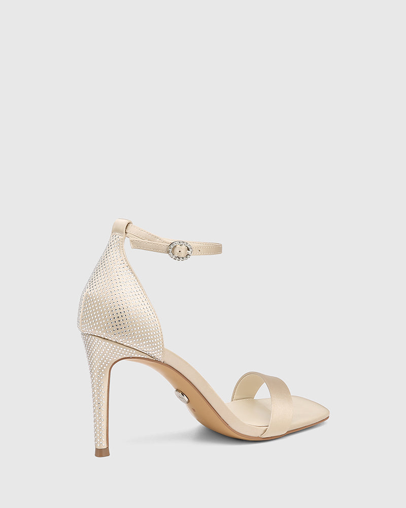 Yessica Champagne Recycled Satin Stiletto Heel