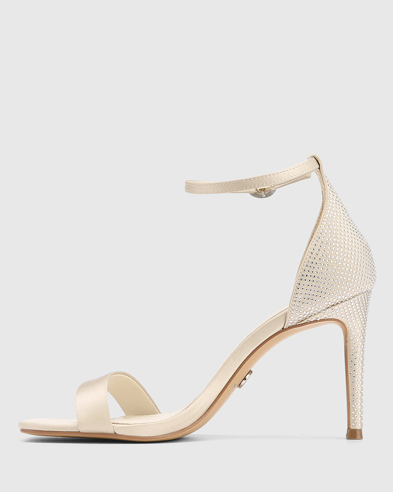 Yessica Champagne Recycled Satin Stiletto Heel